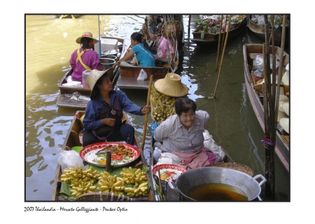 Thailandia Mercato galleggiante